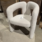 Stoel, Lena, bouclé zand